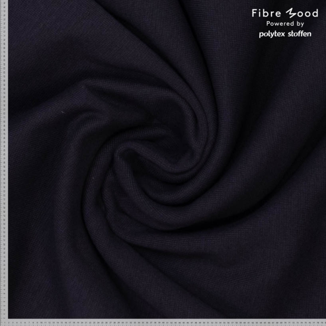 Fibre Mood Viskose-Webstoff BAMBUS, Organic fabrics, schwarz